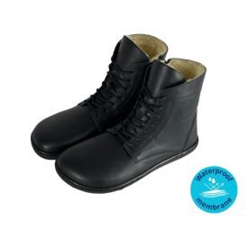   ANTAL Venero Winter barefoot bélelt magasszárú cipő Black 45