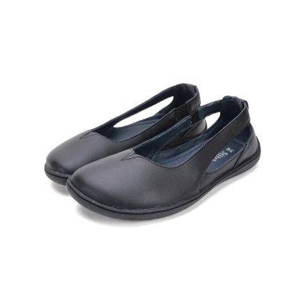 STITCH & WALK bőr barefoot balerina - Fekete