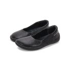 STITCH & WALK bőr barefoot balerina - Fekete fényes 42