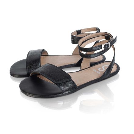 SHAPEN Daisy barefoot szandál Black Crackle