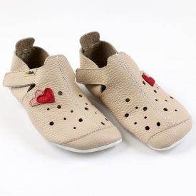 TIKKI ZIGGY HEARTS bőr puhatalpú szandál, benti cipő 20