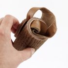 TIKKI GAIA Camel női bőr szandál 39