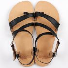 TIKKI SELENE BLACK női bőr szandál 42