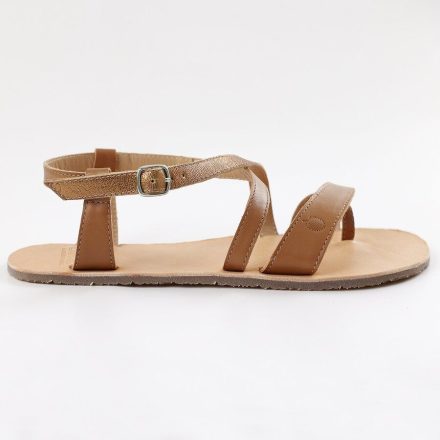 TIKKI SELENE CAMEL női bőr szandál