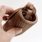 TIKKI SELENE CAMEL női bőr szandál 40