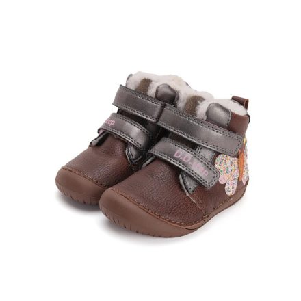 DDSTEP téli bélelt magasszárú cipő Chocolate W070-42522A