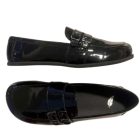 Peerko bőr Slip-on Flare Obsidian 39